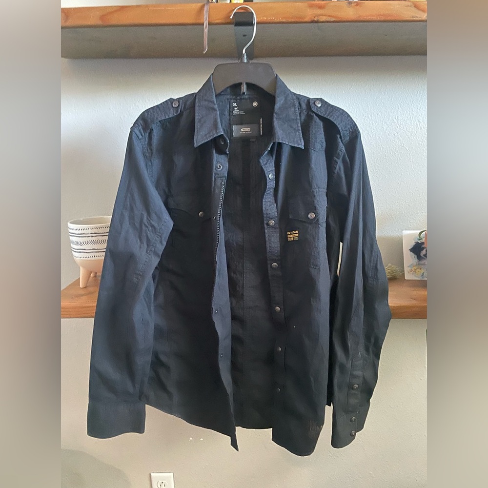 G-Star Raw Black zipper shirt